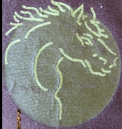 Horse Logo Square Embroidered